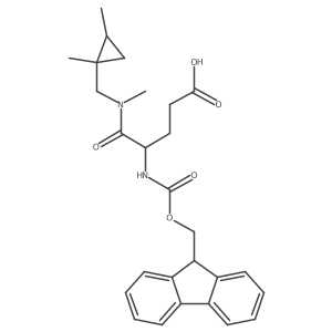 4-{[(1,2-dimethylcyclopropyl)methyl](methyl)carbamoyl}-4-({[(9H-fluoren-9-yl)methoxy]carbonyl}amino)butanoic acid Structure