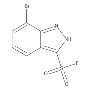 7-bromo-1H-indazole-3-sulfonyl fluoride结构式