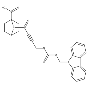 7-[4-({[(9H-fluoren-9-yl)methoxy]carbonyl}amino)but-2-ynoyl]-7-azabicyclo[2.2.1]heptane-1-carboxylic acid Structure