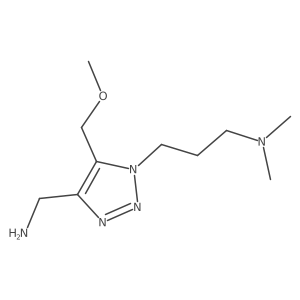 {1-[3-(dimethylamino)propyl]-5-(methoxymethyl)-1H-1,2,3-triazol-4-yl}methanamine结构式