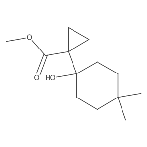 Methyl 1-(1-hydroxy-4,4-dimethylcyclohexyl)cyclopropane-1-carboxylate结构式