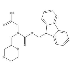 2-({[(9H-fluoren-9-yl)methoxy]carbonyl}[(morpholin-2-yl)methyl]amino)acetic acid结构式