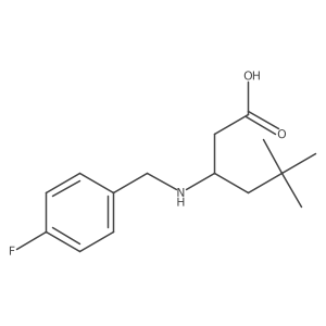 3-{[(4-Fluorophenyl)methyl]amino}-5,5-dimethylhexanoic acid结构式