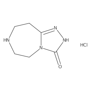 3-Oxo-2,3,5,6,8,9-hexahydro-7H-[1,2,4]triazolo[4,3-d][1,4]diazepine hydrochloride Structure