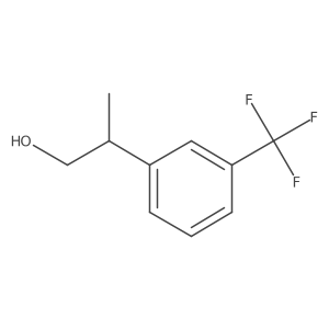 (2R)-2-[3-(Trifluoromethyl)phenyl]propan-1-ol Structure