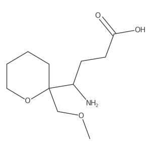 4-Amino-4-[2-(methoxymethyl)oxan-2-yl]butanoic acid结构式