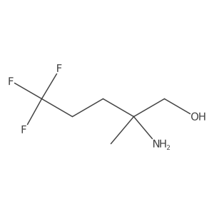 2-Amino-5,5,5-trifluoro-2-methylpentan-1-ol结构式