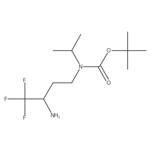 tert-butyl N-(3-amino-4,4,4-trifluorobutyl)-N-(propan-2-yl)carbamate Structure