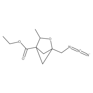 Ethyl 1-(azidomethyl)-3-methyl-2-oxabicyclo[2.1.1]hexane-4-carboxylate结构式