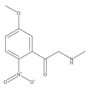 1-(5-Methoxy-2-nitrophenyl)-2-(methylamino)ethan-1-one结构式