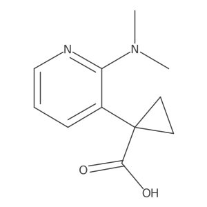 1-[2-(Dimethylamino)pyridin-3-yl]cyclopropane-1-carboxylic acid Structure