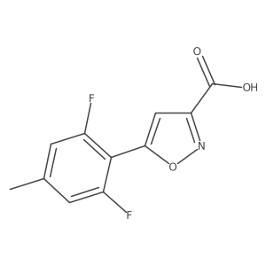 5-(2,6-Difluoro-4-methylphenyl)-1,2-oxazole-3-carboxylic acid Structure