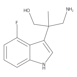 3-amino-2-(4-fluoro-1H-indol-3-yl)-2-methylpropan-1-ol Structure