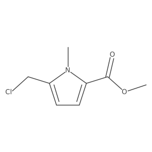 methyl 5-(chloromethyl)-1-methyl-1H-pyrrole-2-carboxylate结构式