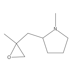 1-Methyl-2-[(2-methyloxiran-2-yl)methyl]pyrrolidine结构式