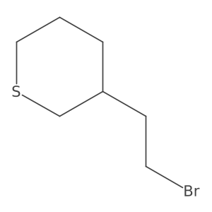 3-(2-Bromoethyl)thiane结构式