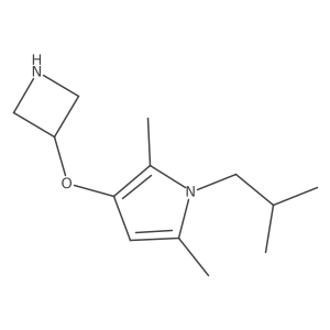 3-(azetidin-3-yloxy)-2,5-dimethyl-1-(2-methylpropyl)-1H-pyrrole Structure