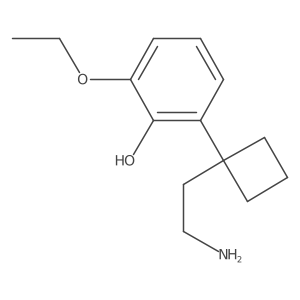 2-[1-(2-Aminoethyl)cyclobutyl]-6-ethoxyphenol Structure