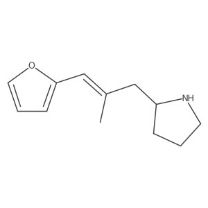 2-[3-(Furan-2-yl)-2-methylprop-2-en-1-yl]pyrrolidine结构式