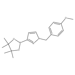 1-(4-Methoxybenzyl)-3-(4,4,5,5-tetramethyl-1,3,2-dioxaborolan-2-YL)-1H-pyrazole结构式