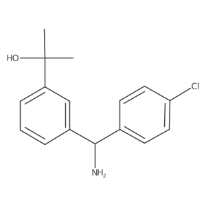 2-[3-[Amino-(4-chlorophenyl)methyl]phenyl]propan-2-ol Structure