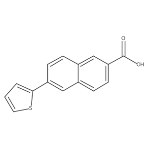 6-Thiophen-2-yl-naphthalene-2-carboxylic acid结构式