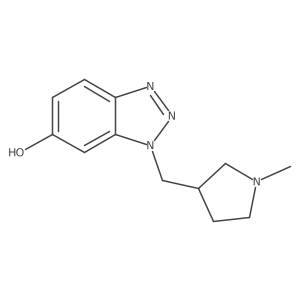 1-[(1-methylpyrrolidin-3-yl)methyl]-1H-1,2,3-benzotriazol-6-ol结构式