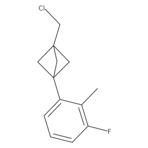 1-(Chloromethyl)-3-(3-fluoro-2-methylphenyl)bicyclo[1.1.1]pentane Structure