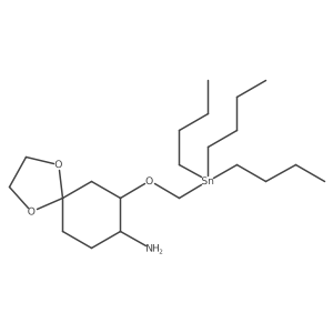 (7R,8R)-7-((Tributylstannyl)methoxy)-1,4-dioxaspiro[4.5]decan-8-amine Structure