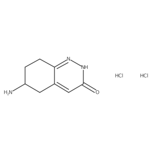 6-Amino-5,6,7,8-tetrahydro-2H-cinnolin-3-one;dihydrochloride结构式