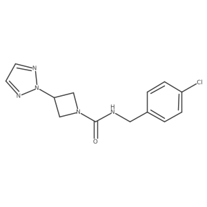 N-(4-chlorobenzyl)-3-(2H-1,2,3-triazol-2-yl)azetidine-1-carboxamide结构式