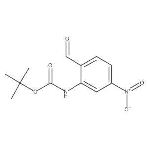 tert-butyl N-(2-formyl-5-nitrophenyl)carbamate结构式