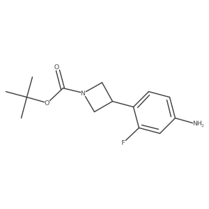 Tert-butyl 3-(4-amino-2-fluorophenyl)azetidine-1-carboxylate Structure