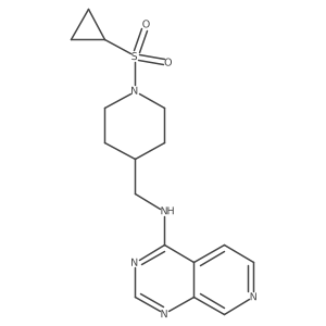 N-{[1-(cyclopropanesulfonyl)piperidin-4-yl]methyl}pyrido[3,4-d]pyrimidin-4-amine Structure