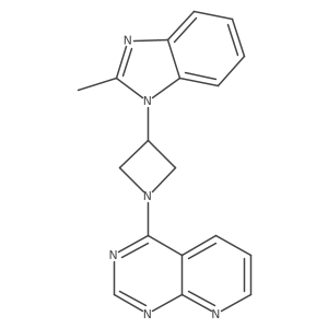 2-methyl-1-(1-{pyrido[2,3-d]pyrimidin-4-yl}azetidin-3-yl)-1H-1,3-benzodiazole Structure