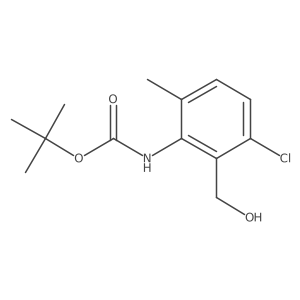 tert-butyl N-[3-chloro-2-(hydroxymethyl)-6-methylphenyl]carbamate Structure