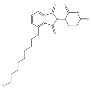 2-(2,6-Dioxo-3-piperidyl)-4-(8-hydroxyoctoxy)isoindoline-1,3-dione Structure