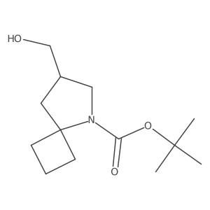 Tert-butyl 7-(hydroxymethyl)-5-azaspiro[3.4]octane-5-carboxylate结构式