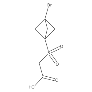 2-[(3-Bromo-1-bicyclo[1.1.1]pentanyl)sulfonyl]acetic acid Structure