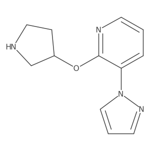 3-(1H-pyrazol-1-yl)-2-(pyrrolidin-3-yloxy)pyridine Structure