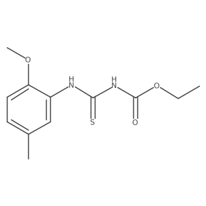 ethyl N-[(2-methoxy-5-methylphenyl)carbamothioyl]carbamate Structure