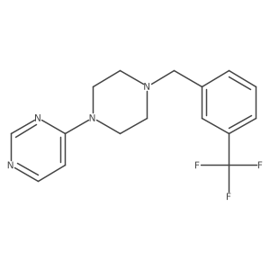4-(4-{[3-(Trifluoromethyl)phenyl]methyl}piperazin-1-yl)pyrimidine Structure