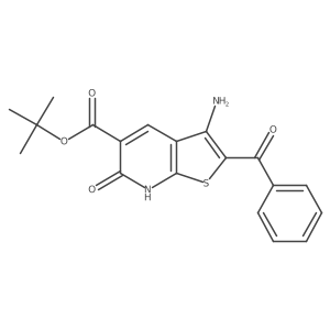 tert-butyl 3-amino-2-benzoyl-6-oxo-6H,7H-thieno[2,3-b]pyridine-5-carboxylate Structure