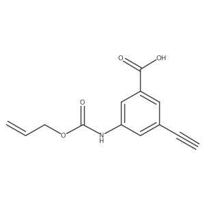 3-Ethynyl-5-{[(prop-2-en-1-yloxy)carbonyl]amino}benzoic acid结构式