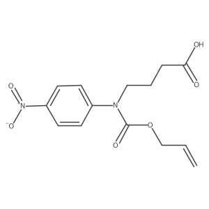 4-[(4-Nitrophenyl)[(prop-2-en-1-yloxy)carbonyl]amino]butanoic acid结构式