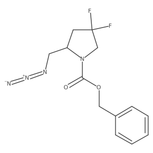 Benzyl 2-(azidomethyl)-4,4-difluoropyrrolidine-1-carboxylate Structure