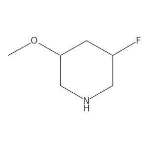 (3R,5R)-3-fluoro-5-methoxypiperidine结构式