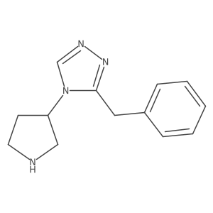 3-benzyl-4-(pyrrolidin-3-yl)-4H-1,2,4-triazole结构式