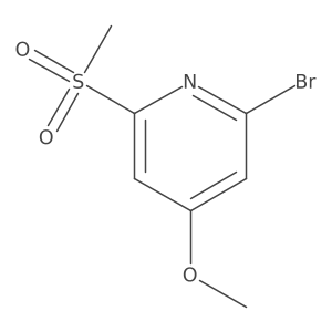 2-Bromo-4-methoxy-6-(methylsulfonyl)pyridine Structure