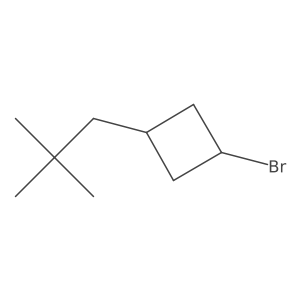 1-Bromo-3-(2,2-dimethylpropyl)cyclobutane结构式